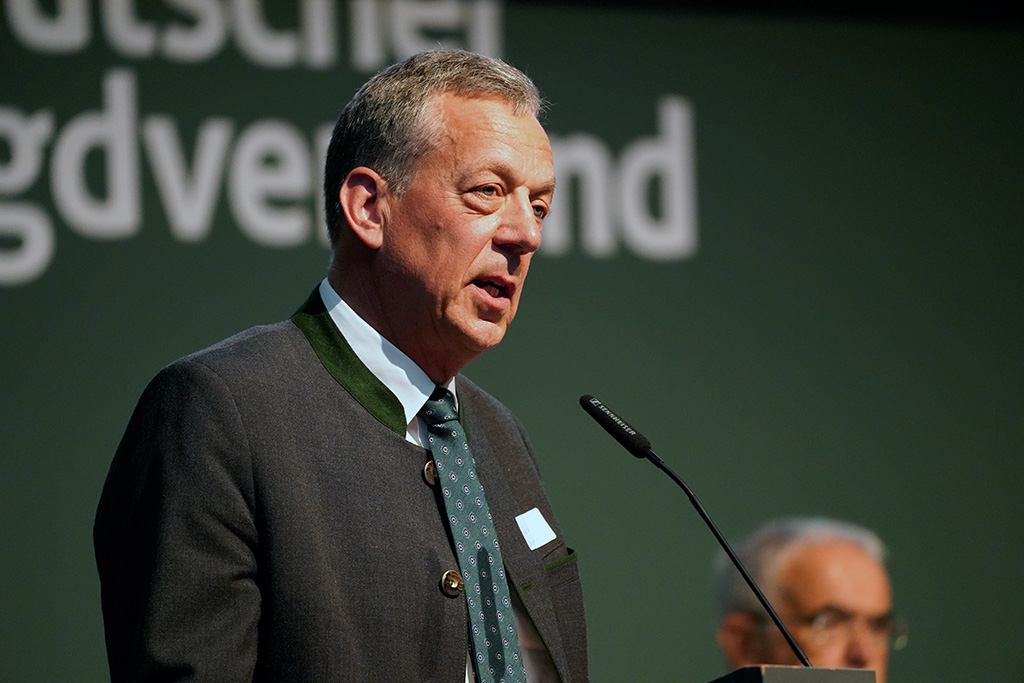 Bundesjägertag 2023 in Fulda: Die Delegierten wählen Helmut Dammann-Tamke mit 96 Prozent zum neuen DJV-Präsidenten. Foto: Markus Stifter