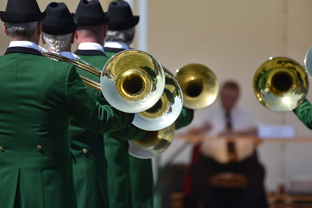 57 Gruppen mit rund 1000 Jagdhornbläsern nahmen am Bundesbläserwettbewerb teil. Quelle: Kapuhs/DJV