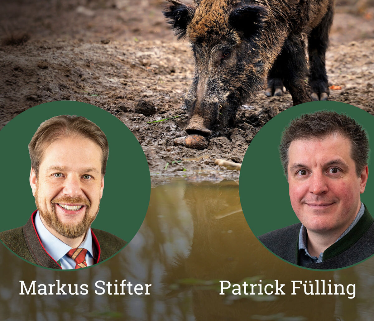 Instagram Live-Video LJV-Pressesprecher Markus Stifter und Patrick Fülling (1. Vorsitzender des Kreisjägervereins Groß-Gerau) im Interview zum aktuellen ASP-Seuchengeschehen in Südhessen. Quelle: LJV Hessen