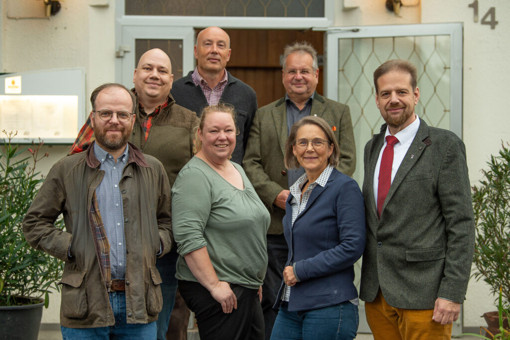 Das Team der Organisatoren und Redner bildeten (von links): Justus Kallmeyer, Sebastian Meister, Andreas Schlauch, Stephanie Heimerich, Jürgen Schrebb, Dr. Astrid Schulze und Markus Stifter. Es fehlt: Uwe Roth. Foto: Miriam Merkel